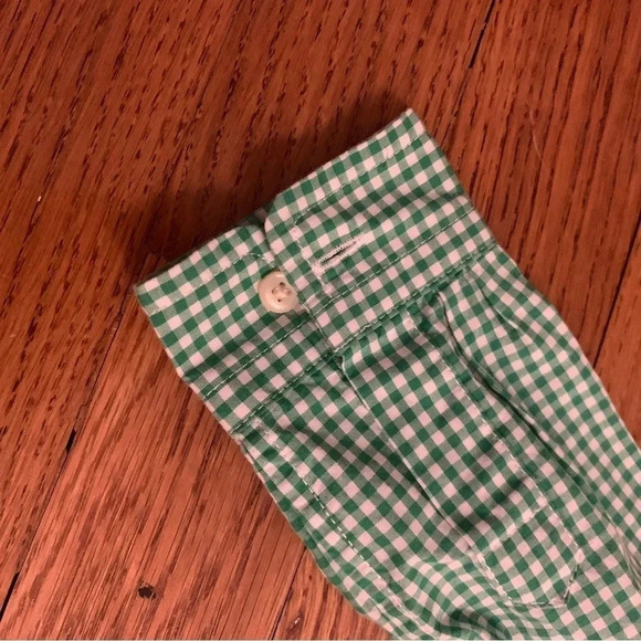 Ralph Lauren Green and White Gingham Button Down Shirt 18 Months - Picture 6 of 6